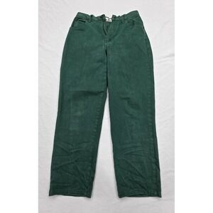 Vintage 90s Mom Jeans Green Denim AMI Brand Women's Size 6R 100% Cotton